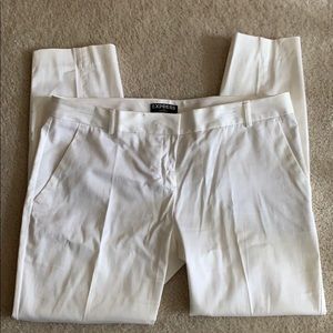 Express Columnist White Dress Pants